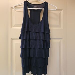 Mudd Navy Layered Tank Top